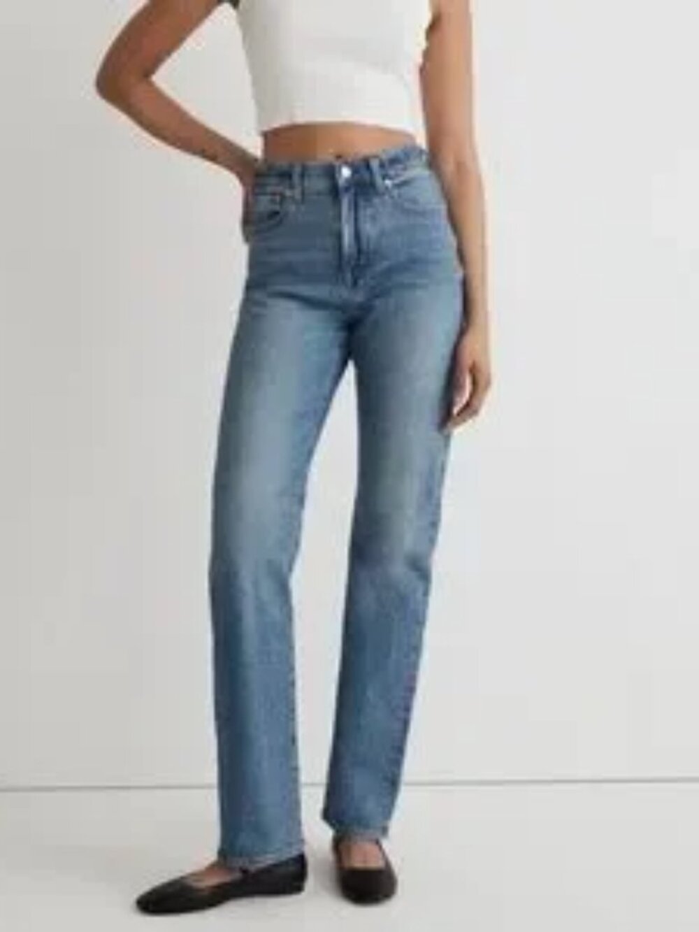 Like New - Madewell 90s Straight Jean in Enmore Wash, Size 28